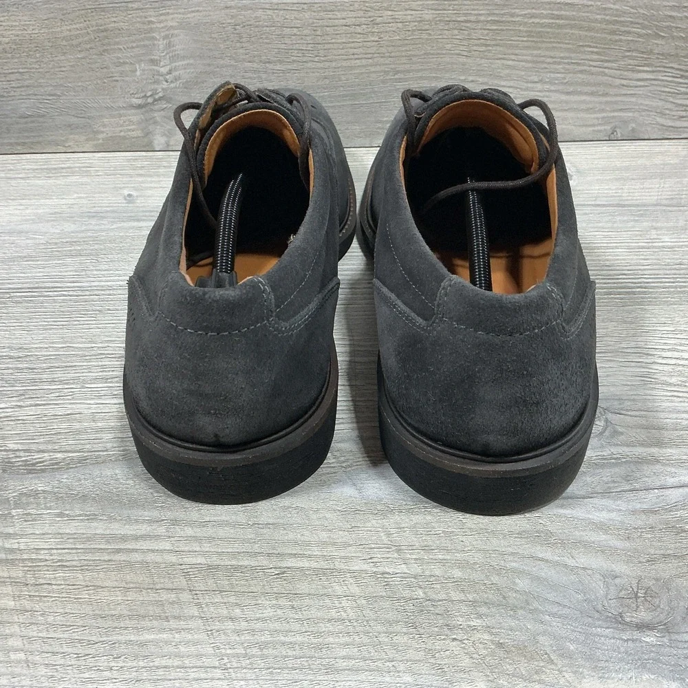 Ecco Mens Kenton Shock Point Gray Suede Oxford Wingtip Dress Shoes Size 12-46 EU